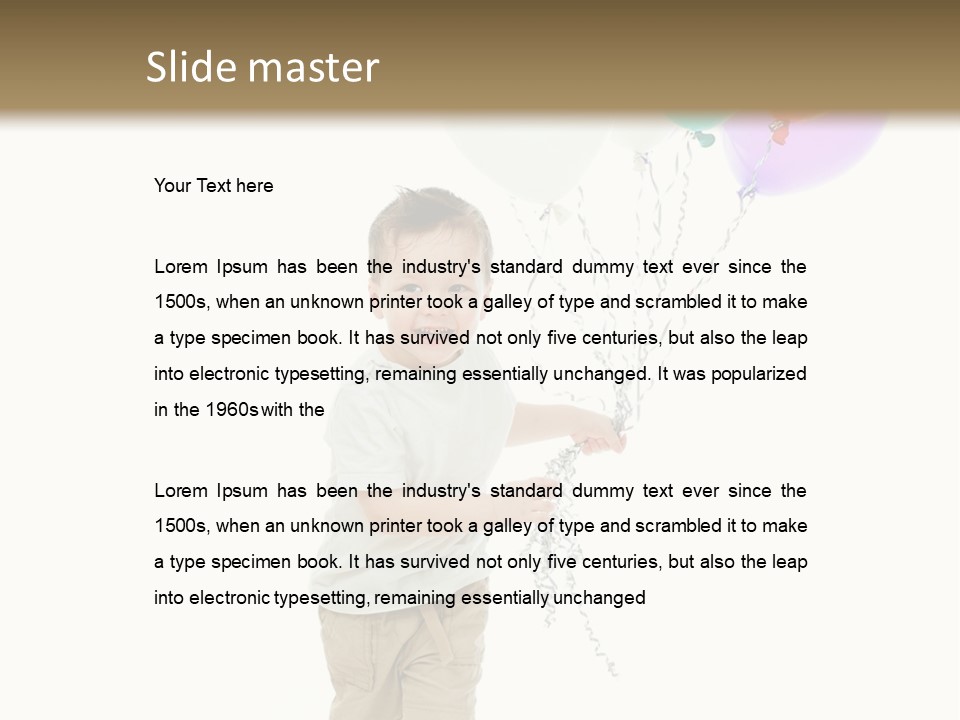 Cute Human Small PowerPoint Template