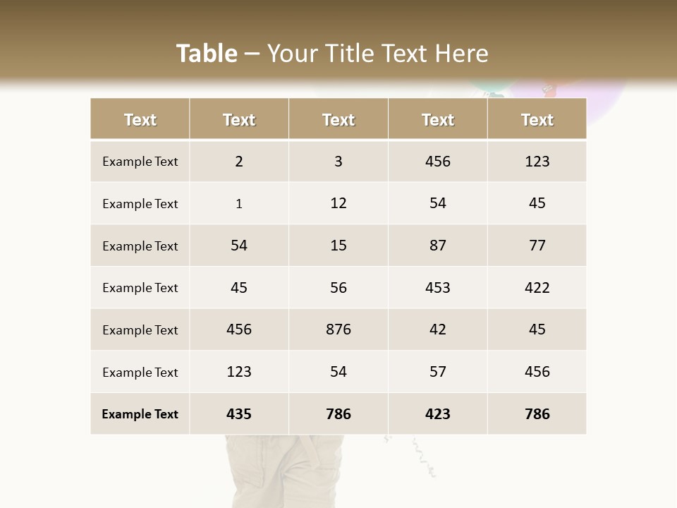 Cute Human Small PowerPoint Template