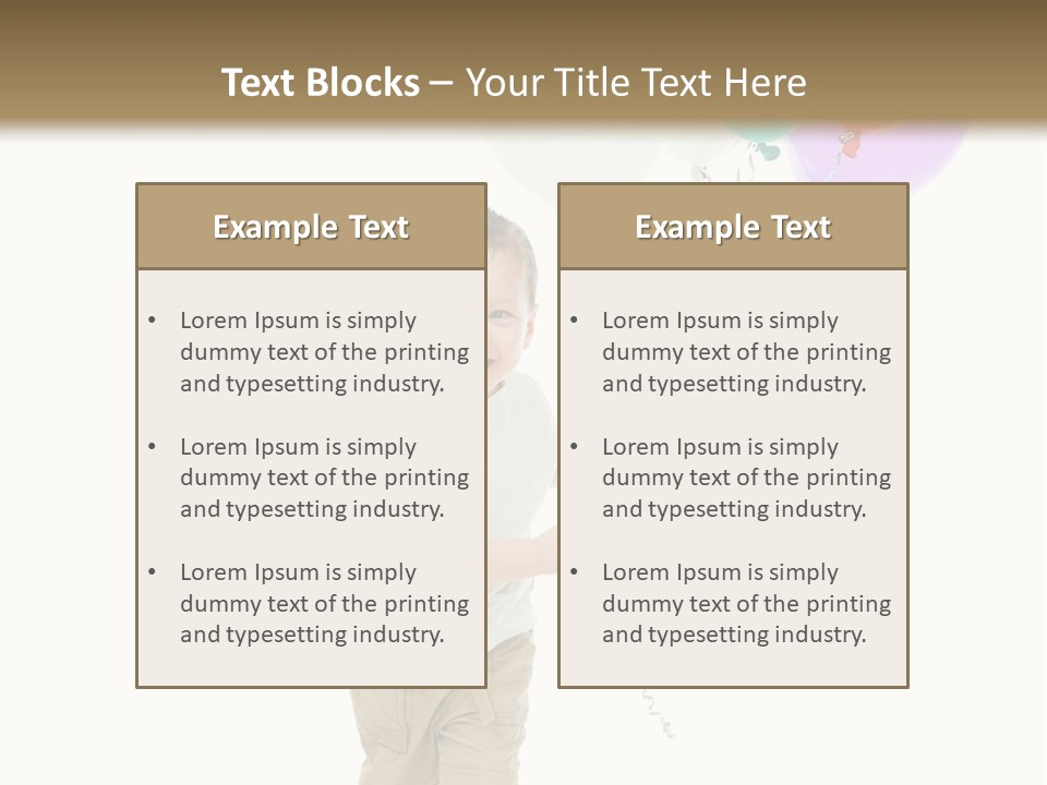 Cute Human Small PowerPoint Template