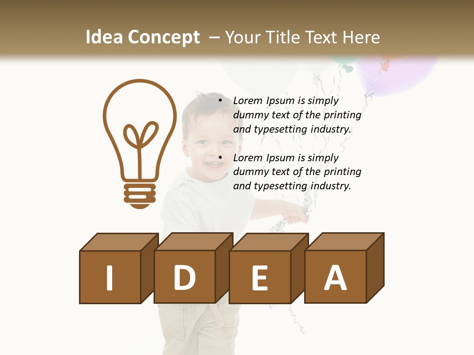 Cute Human Small PowerPoint Template