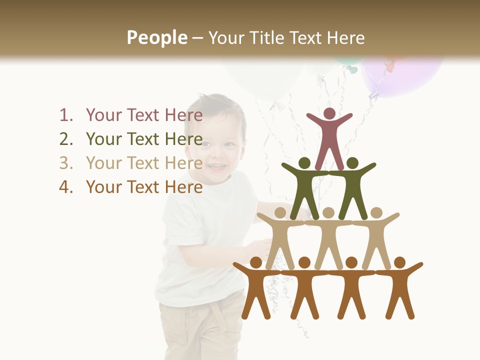 Cute Human Small PowerPoint Template