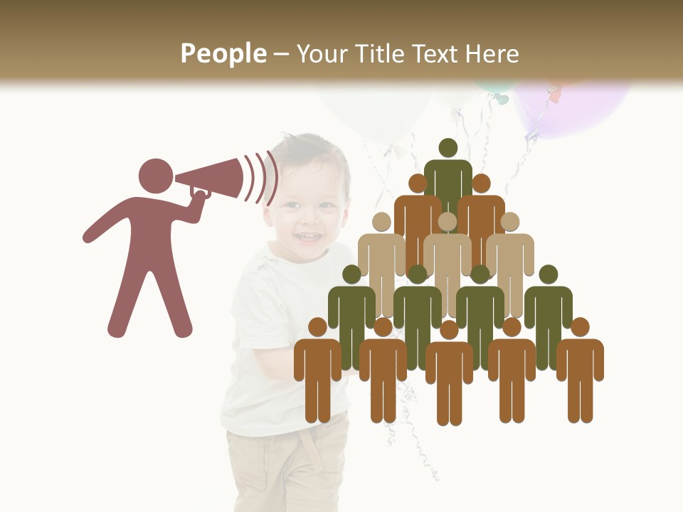 Cute Human Small PowerPoint Template