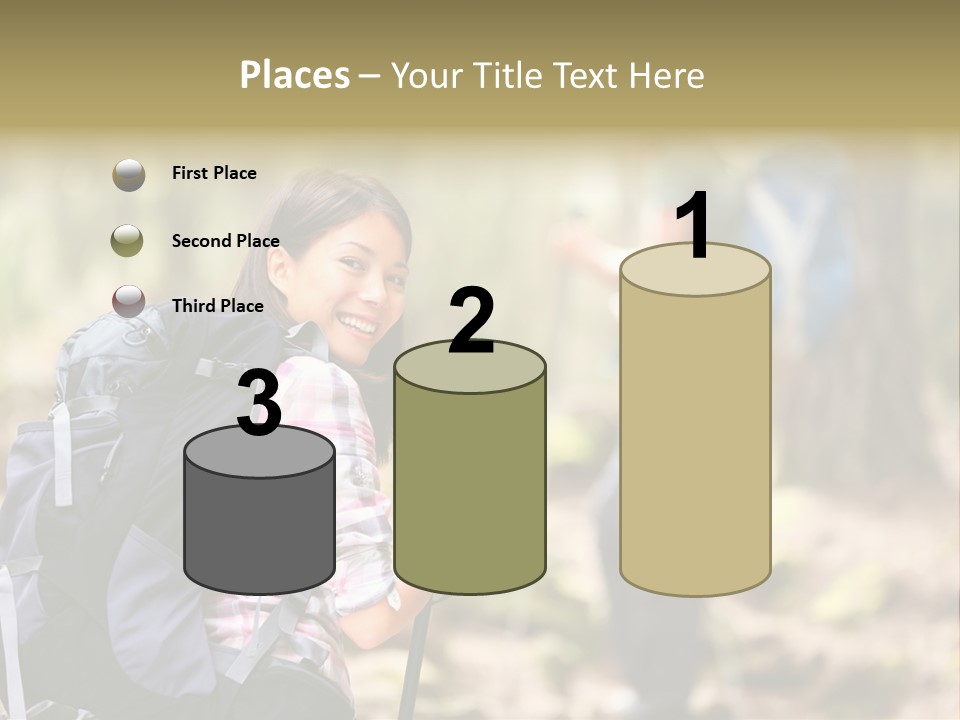 Summer Hiking Couple Outside PowerPoint Template