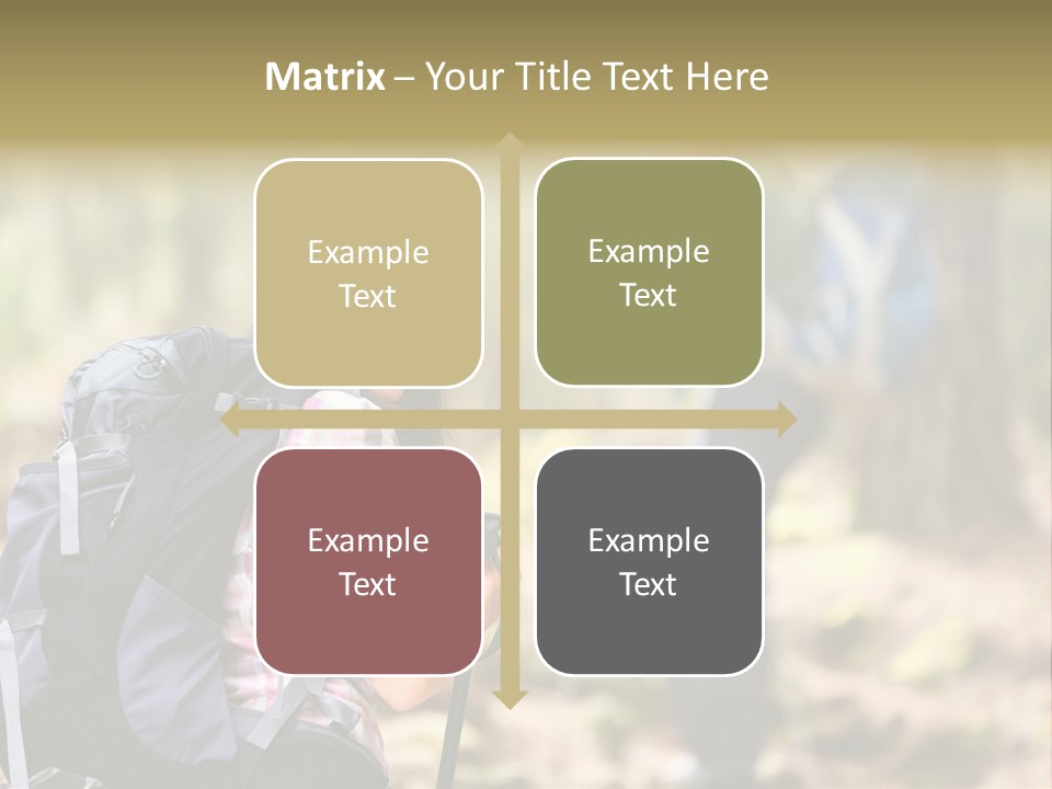 Summer Hiking Couple Outside PowerPoint Template