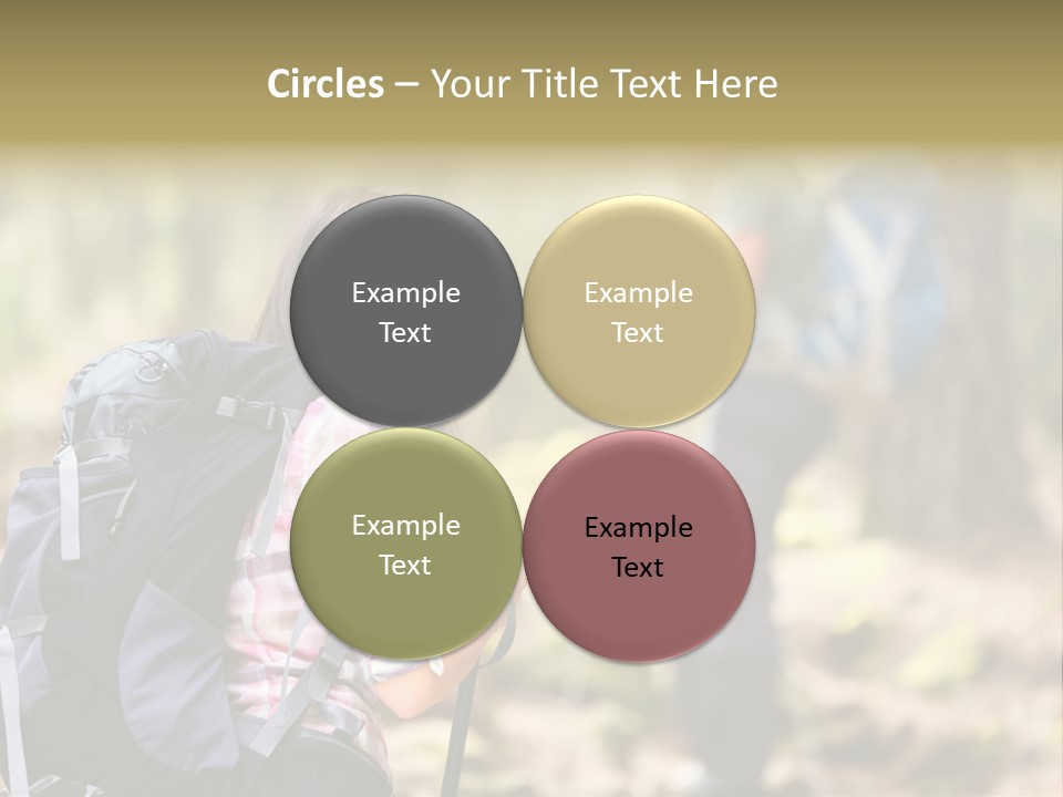 Summer Hiking Couple Outside PowerPoint Template