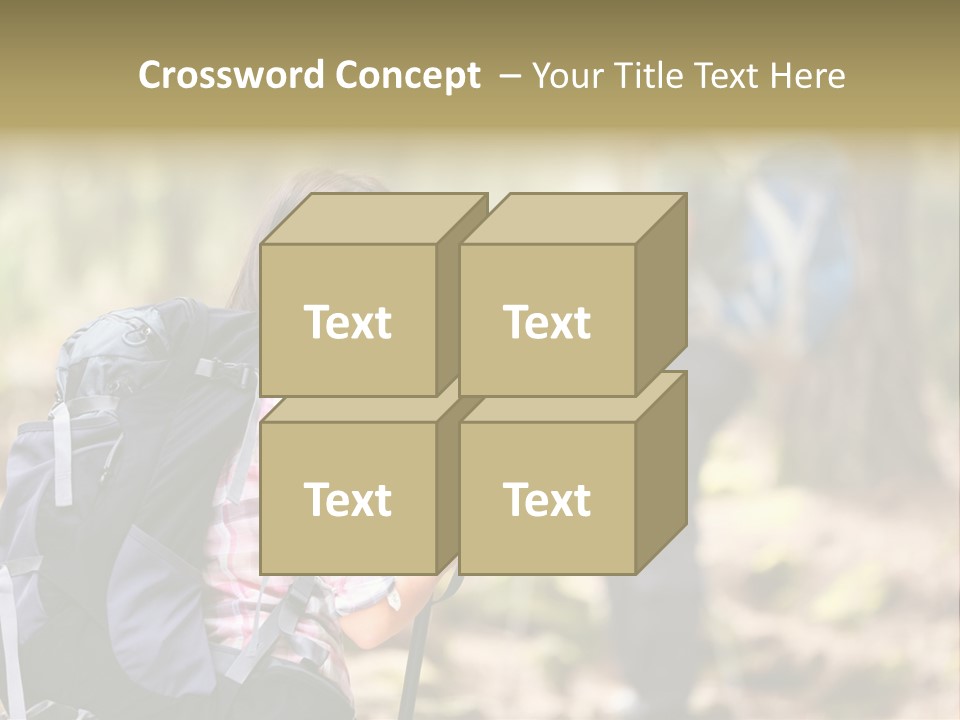 Summer Hiking Couple Outside PowerPoint Template