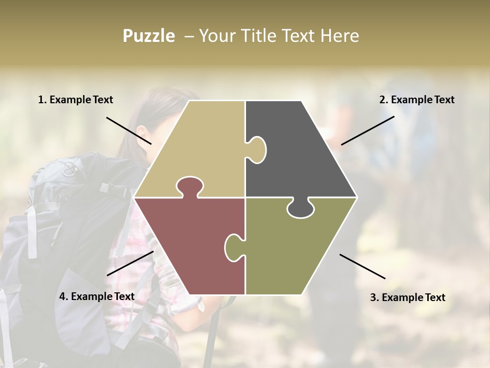 Summer Hiking Couple Outside PowerPoint Template