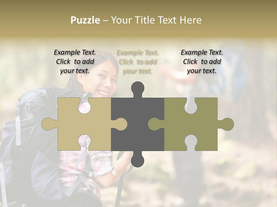 Summer Hiking Couple Outside PowerPoint Template