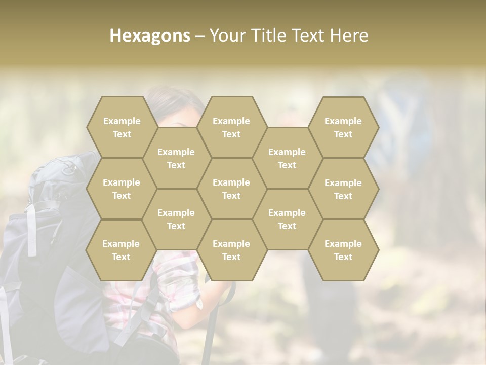 Summer Hiking Couple Outside PowerPoint Template