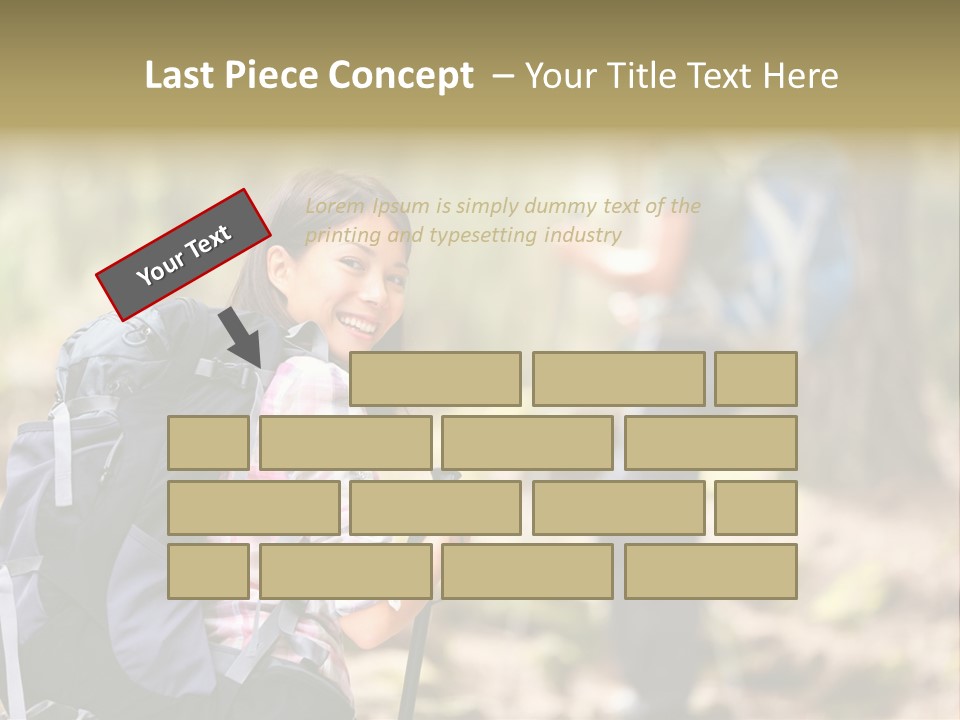 Summer Hiking Couple Outside PowerPoint Template