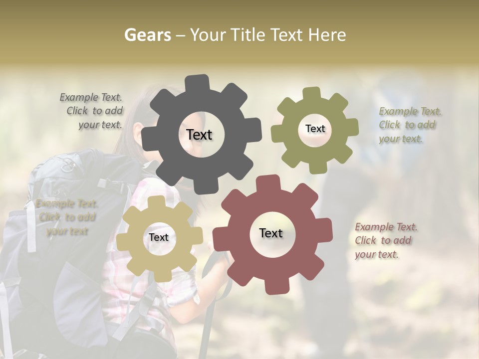 Summer Hiking Couple Outside PowerPoint Template