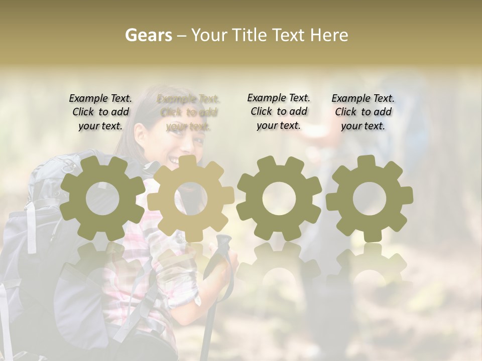 Summer Hiking Couple Outside PowerPoint Template