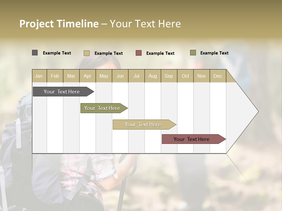 Summer Hiking Couple Outside PowerPoint Template
