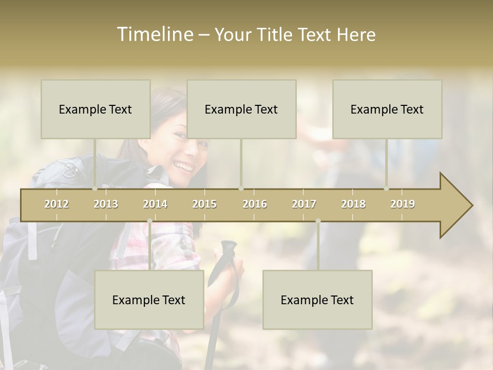 Summer Hiking Couple Outside PowerPoint Template