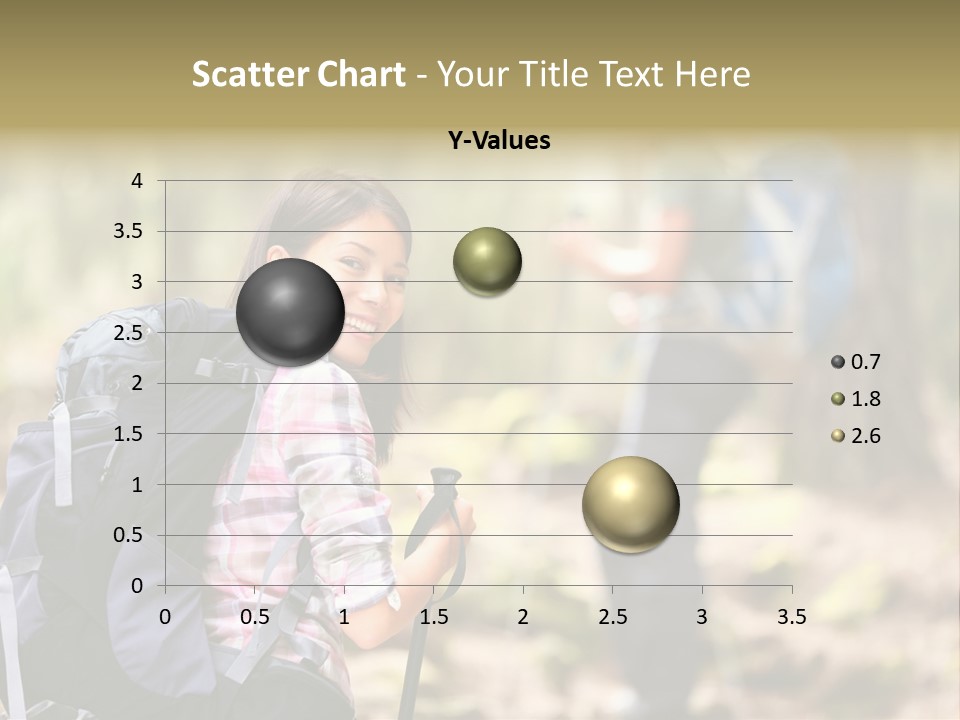 Summer Hiking Couple Outside PowerPoint Template