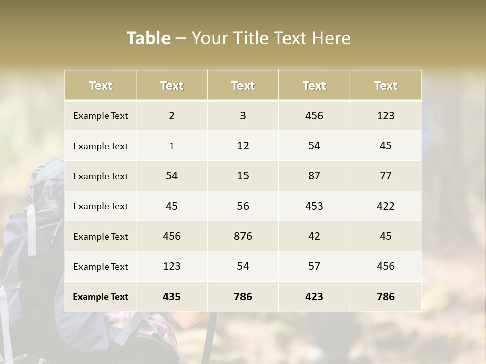 Summer Hiking Couple Outside PowerPoint Template