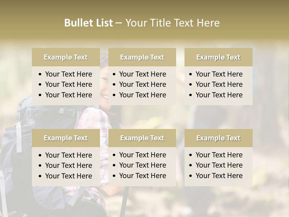 Summer Hiking Couple Outside PowerPoint Template