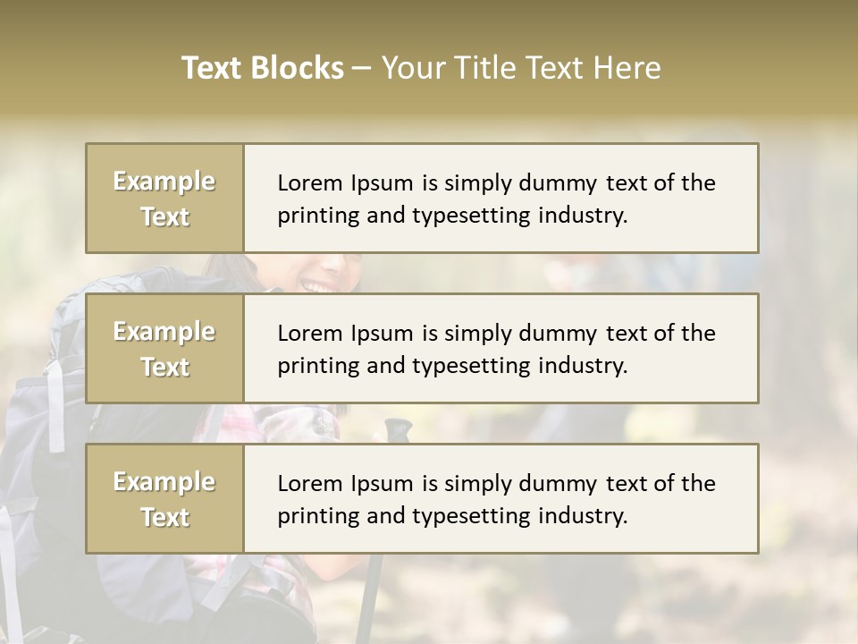 Summer Hiking Couple Outside PowerPoint Template