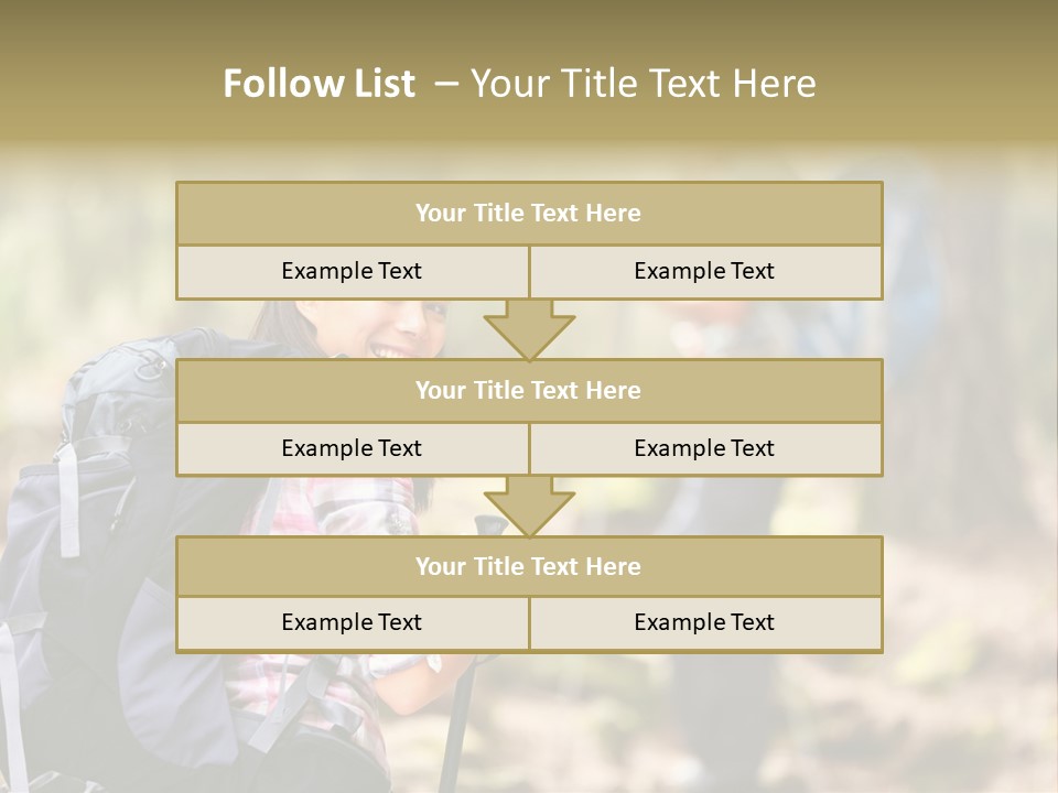 Summer Hiking Couple Outside PowerPoint Template