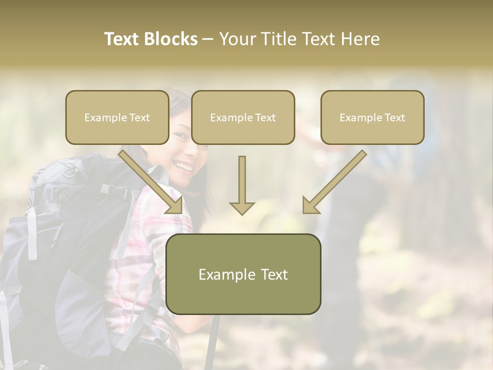 Summer Hiking Couple Outside PowerPoint Template