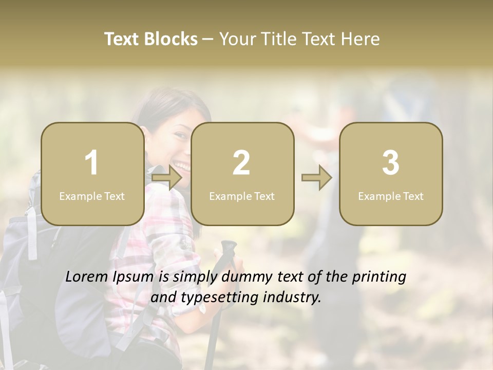 Summer Hiking Couple Outside PowerPoint Template