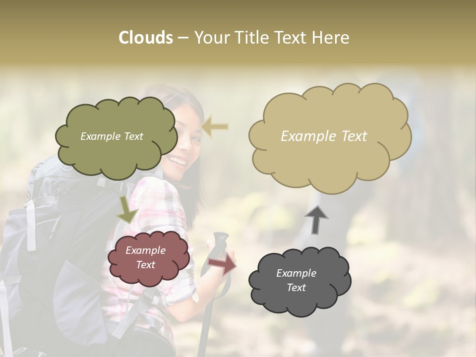 Summer Hiking Couple Outside PowerPoint Template