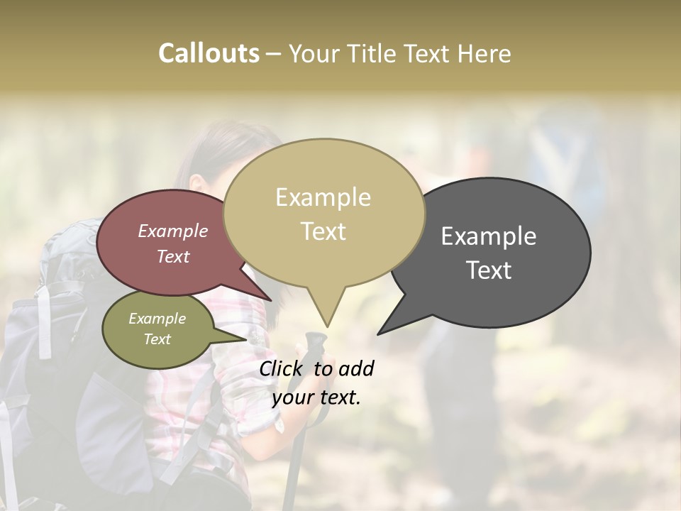 Summer Hiking Couple Outside PowerPoint Template