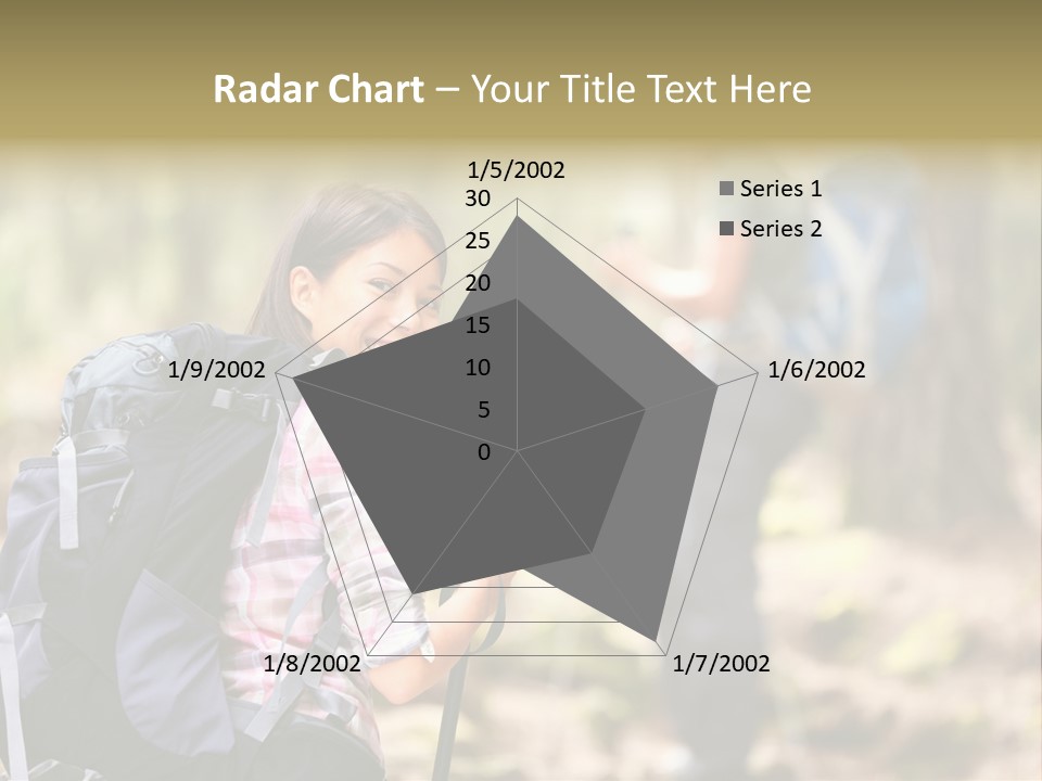 Summer Hiking Couple Outside PowerPoint Template