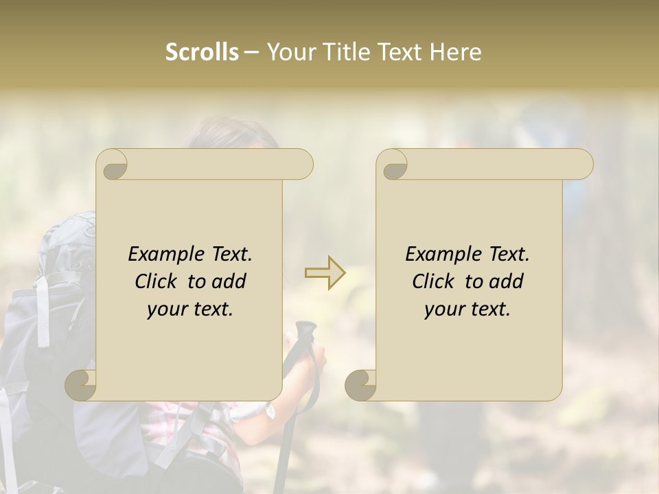 Summer Hiking Couple Outside PowerPoint Template