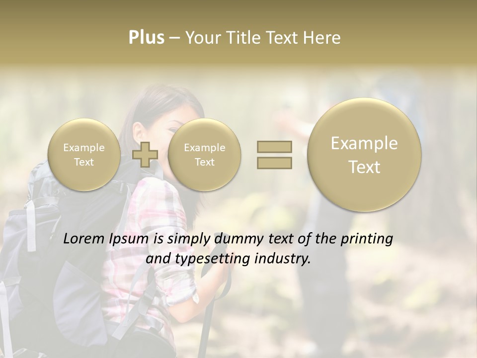 Summer Hiking Couple Outside PowerPoint Template