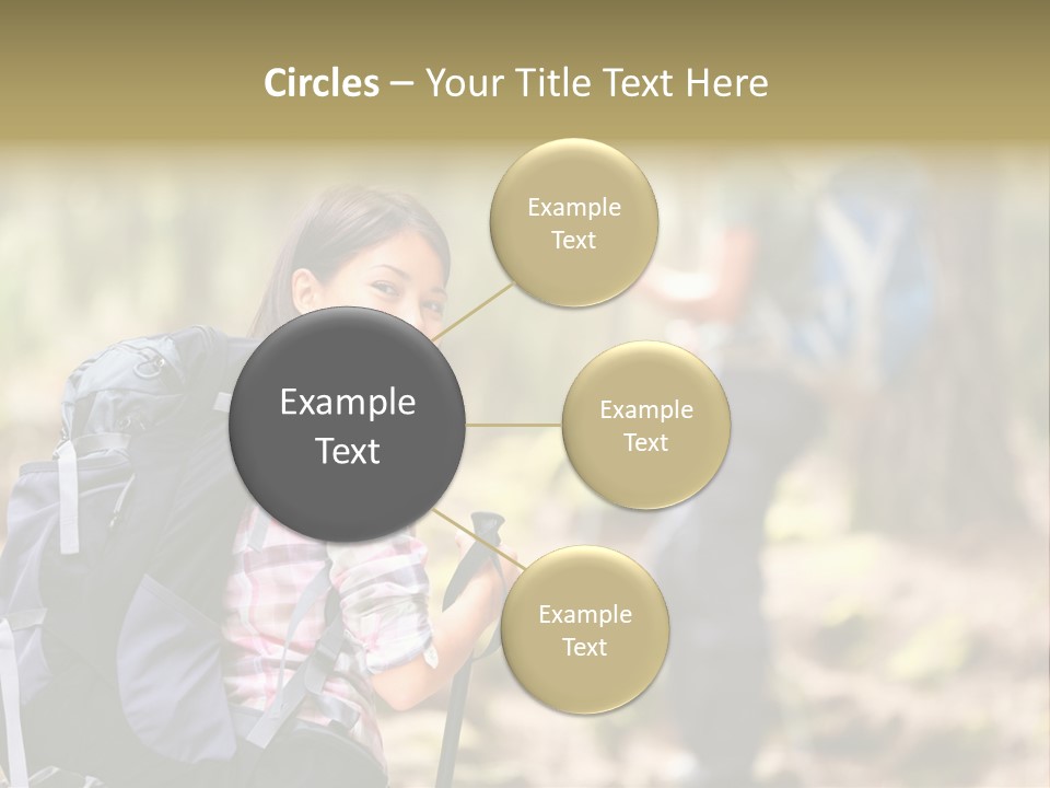 Summer Hiking Couple Outside PowerPoint Template