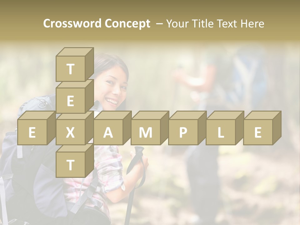 Summer Hiking Couple Outside PowerPoint Template