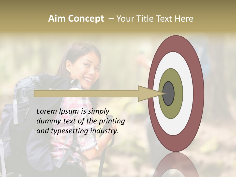 Summer Hiking Couple Outside PowerPoint Template