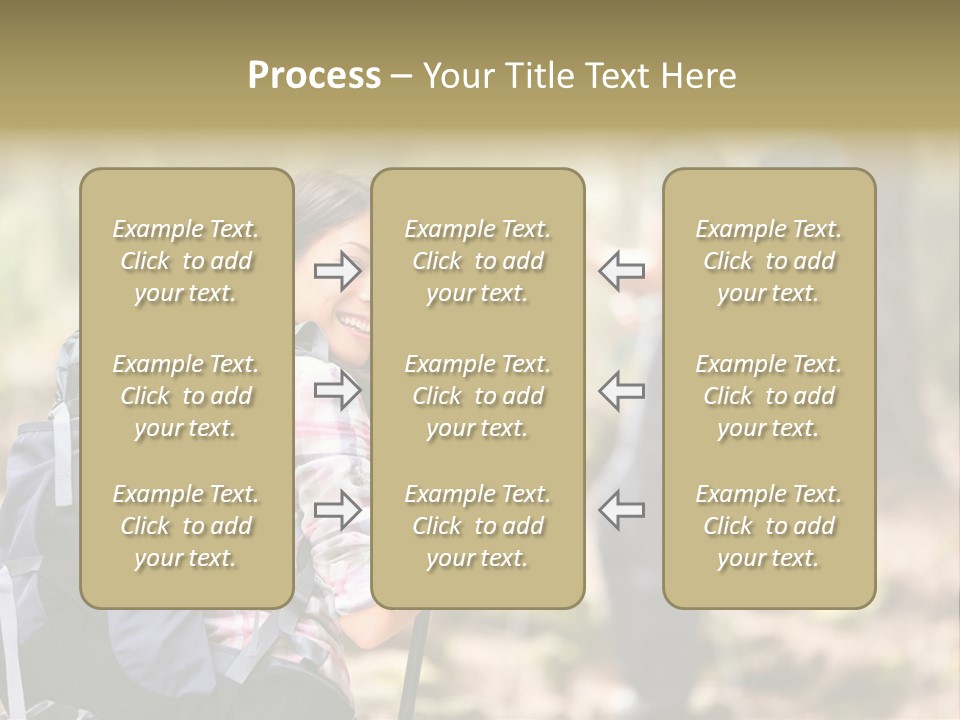 Summer Hiking Couple Outside PowerPoint Template