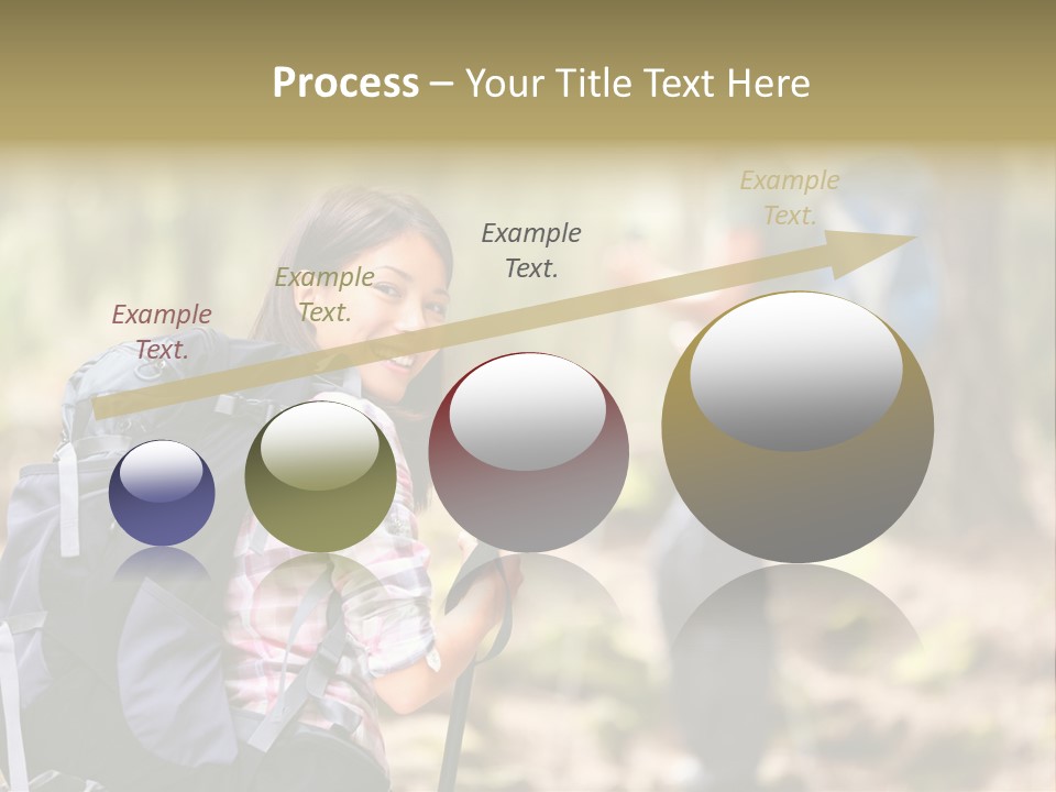 Summer Hiking Couple Outside PowerPoint Template