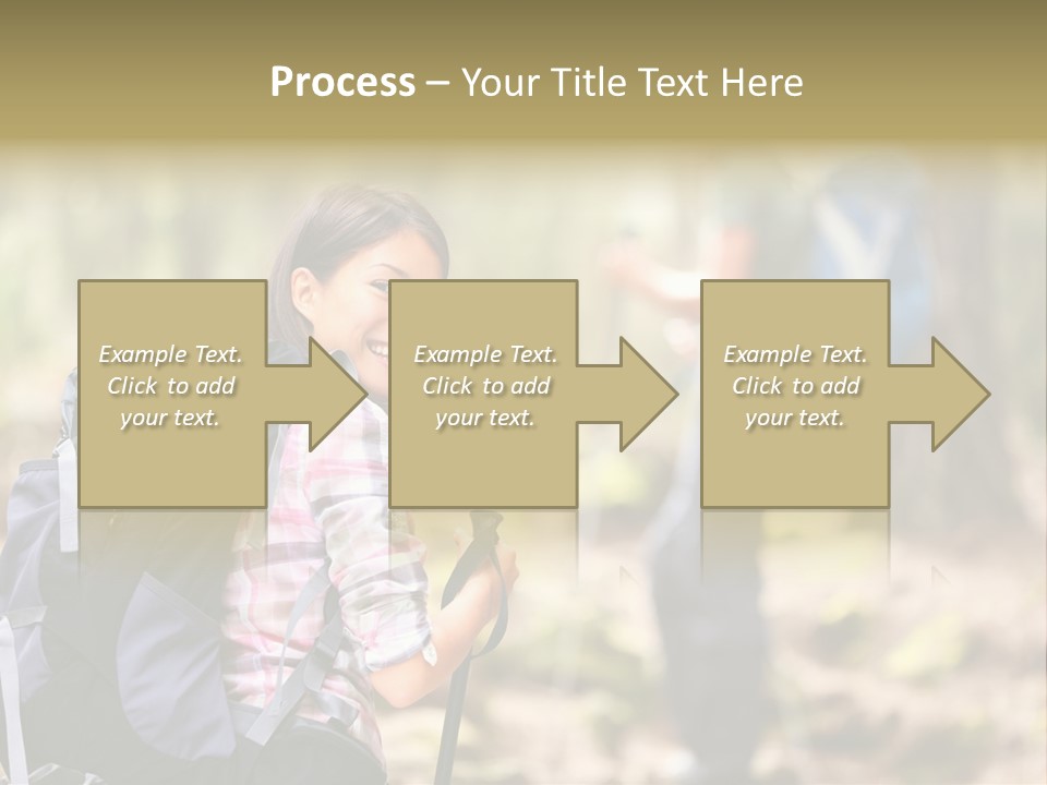 Summer Hiking Couple Outside PowerPoint Template