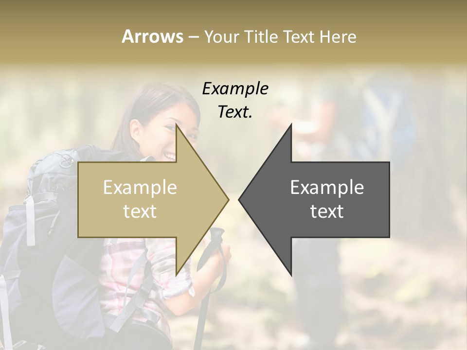 Summer Hiking Couple Outside PowerPoint Template