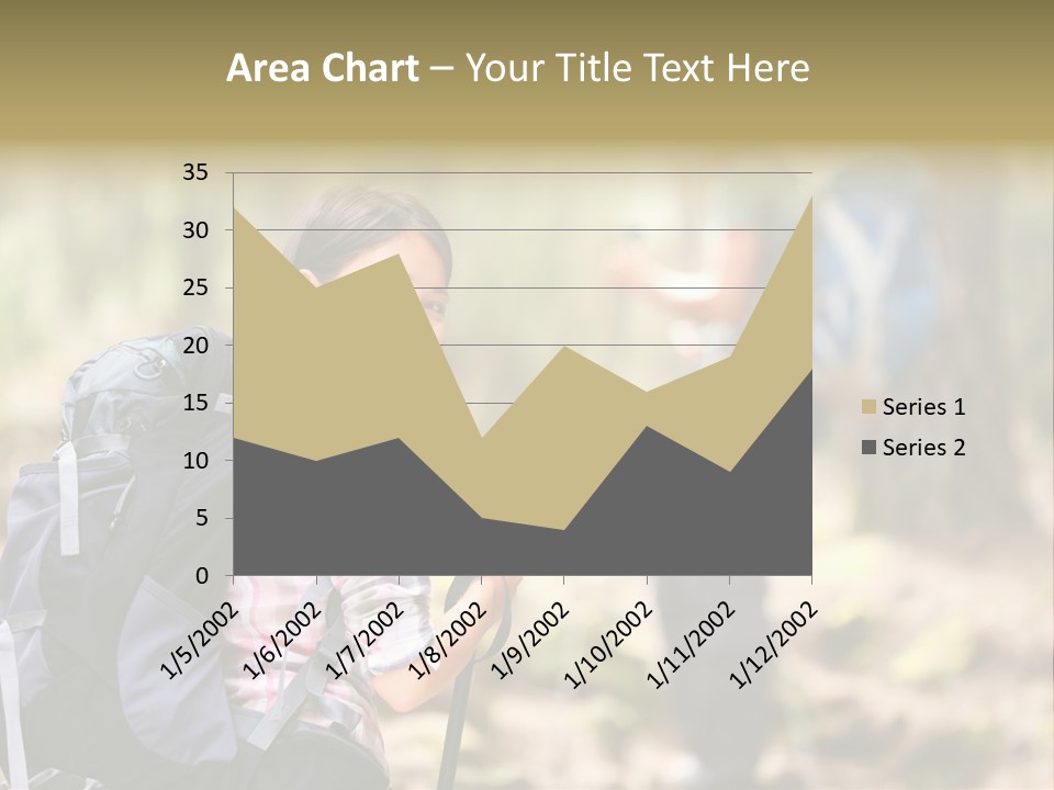 Summer Hiking Couple Outside PowerPoint Template