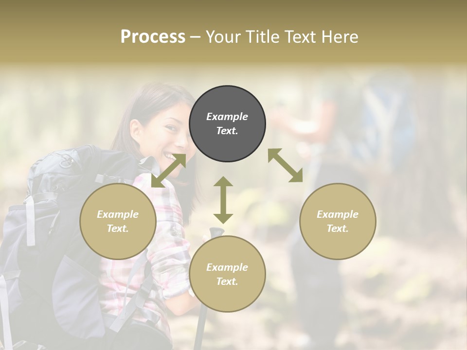 Summer Hiking Couple Outside PowerPoint Template