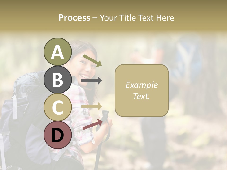 Summer Hiking Couple Outside PowerPoint Template