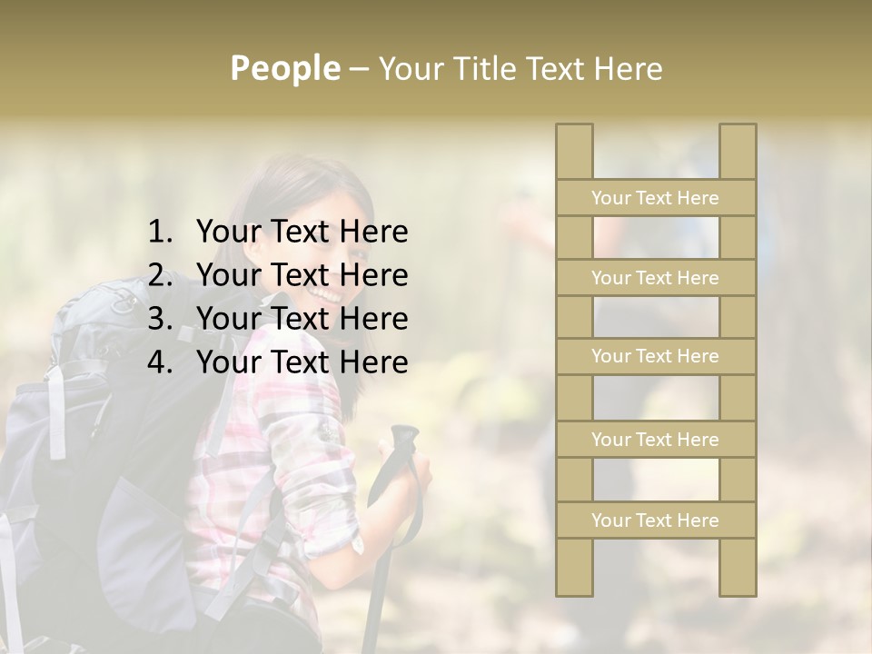 Summer Hiking Couple Outside PowerPoint Template