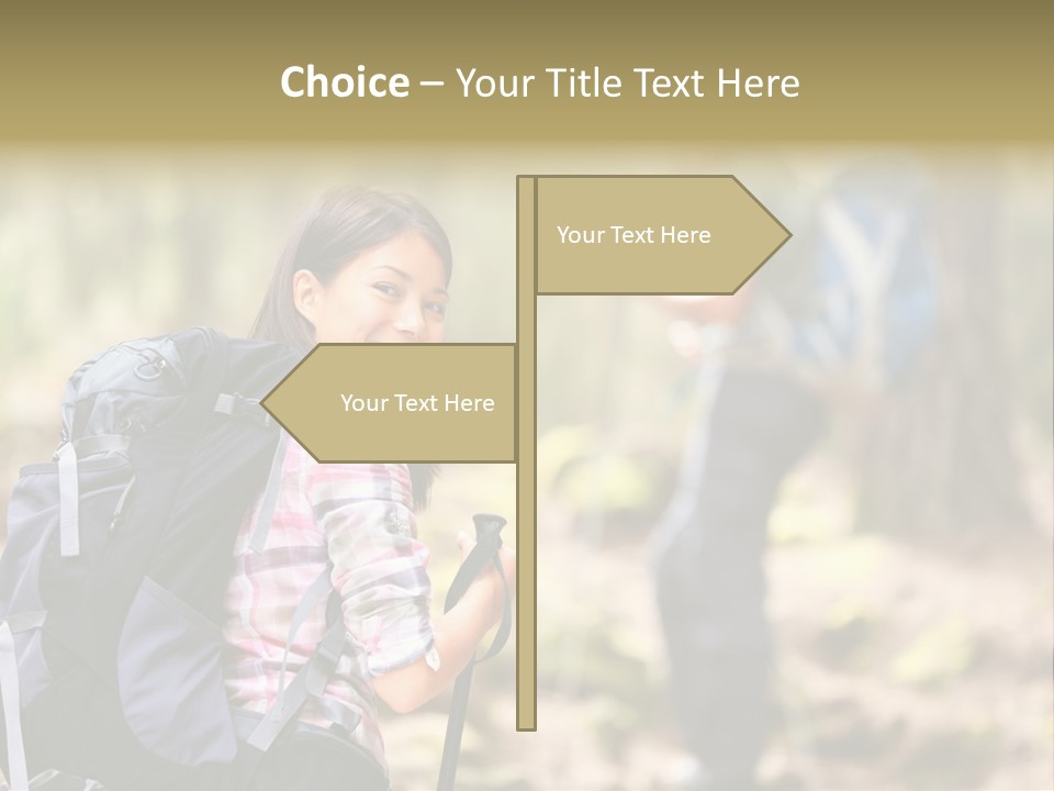 Summer Hiking Couple Outside PowerPoint Template