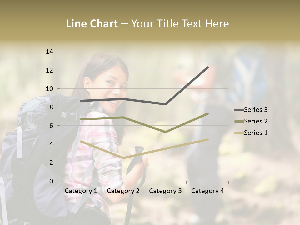 Summer Hiking Couple Outside PowerPoint Template