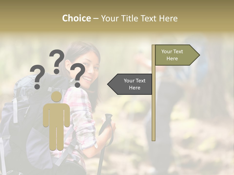 Summer Hiking Couple Outside PowerPoint Template