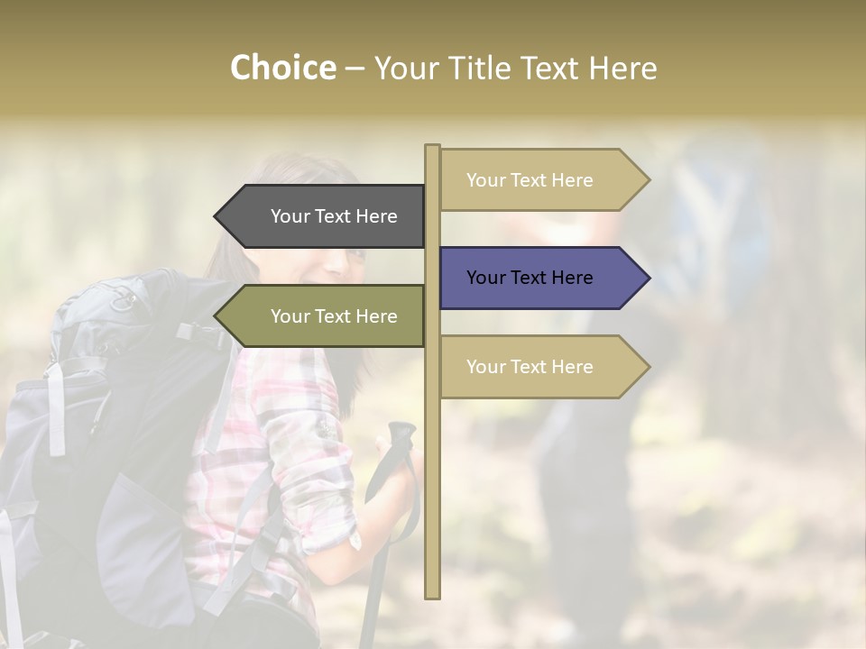 Summer Hiking Couple Outside PowerPoint Template