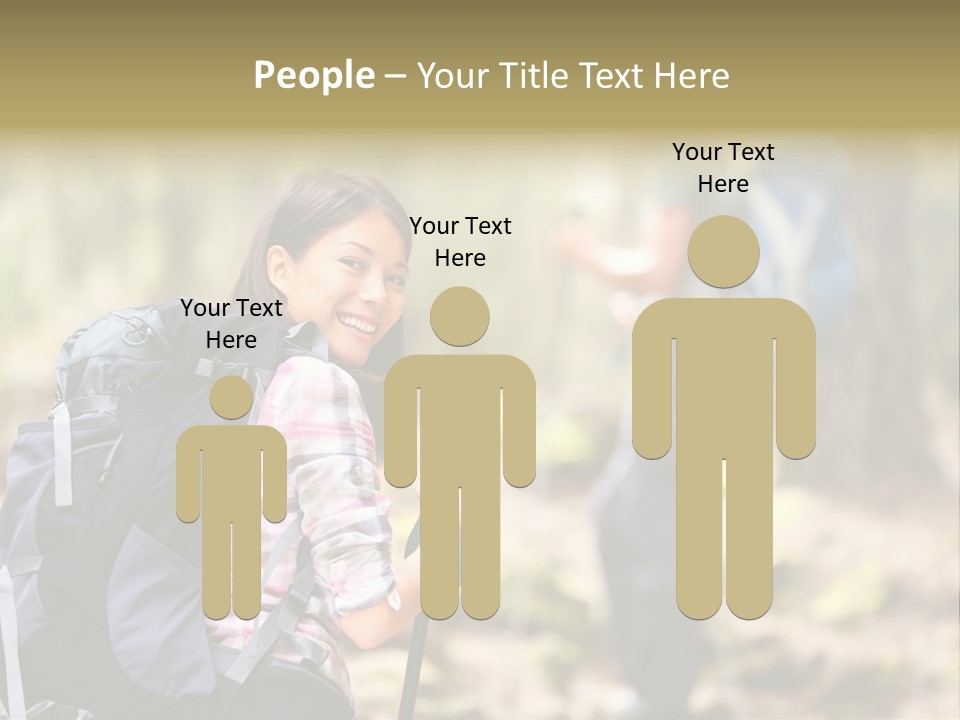 Summer Hiking Couple Outside PowerPoint Template