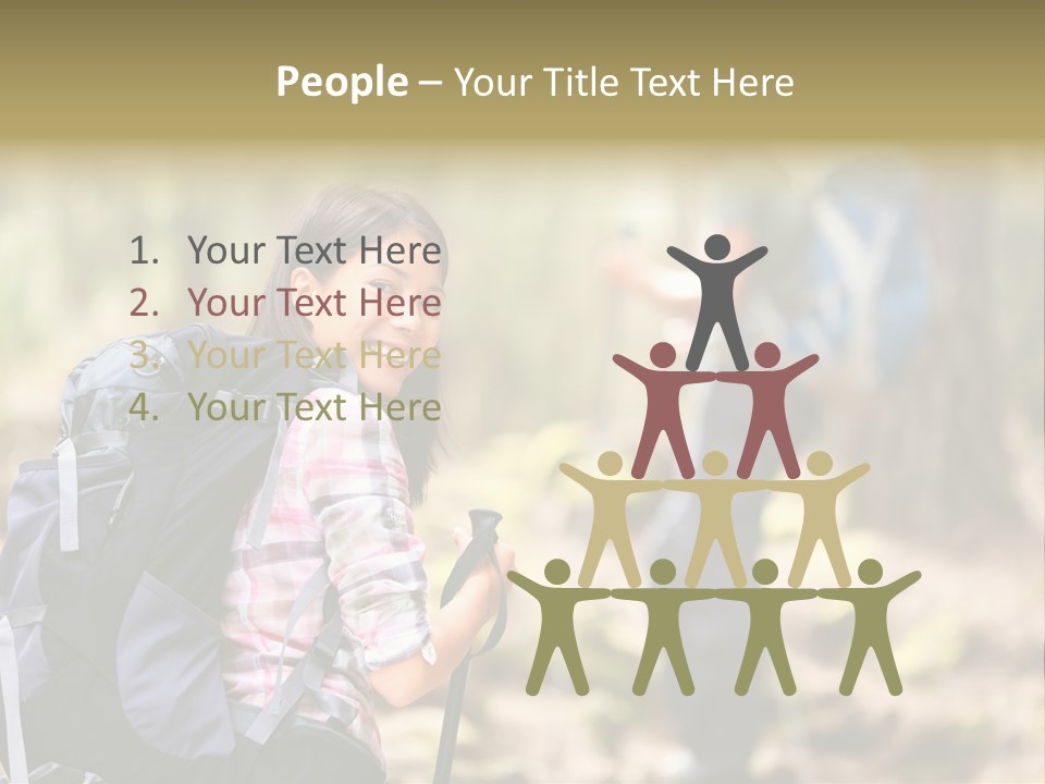 Summer Hiking Couple Outside PowerPoint Template