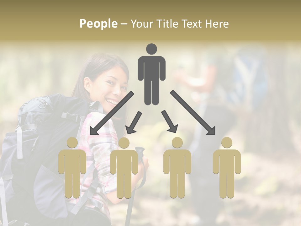 Summer Hiking Couple Outside PowerPoint Template