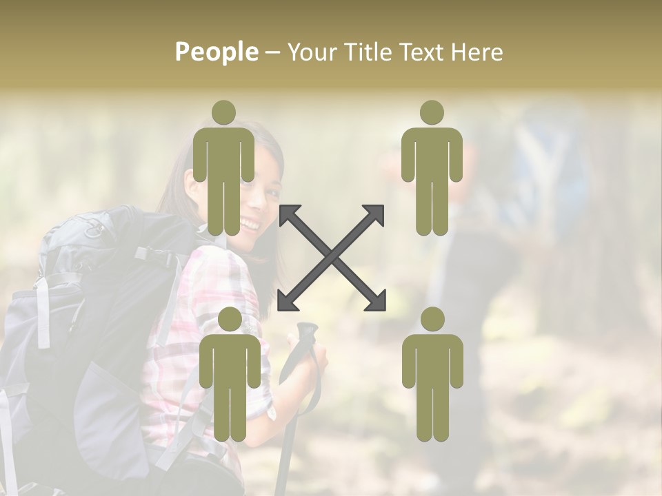 Summer Hiking Couple Outside PowerPoint Template