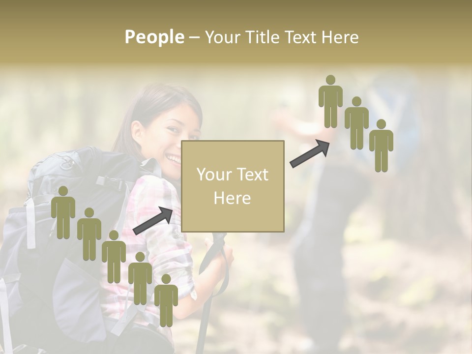 Summer Hiking Couple Outside PowerPoint Template